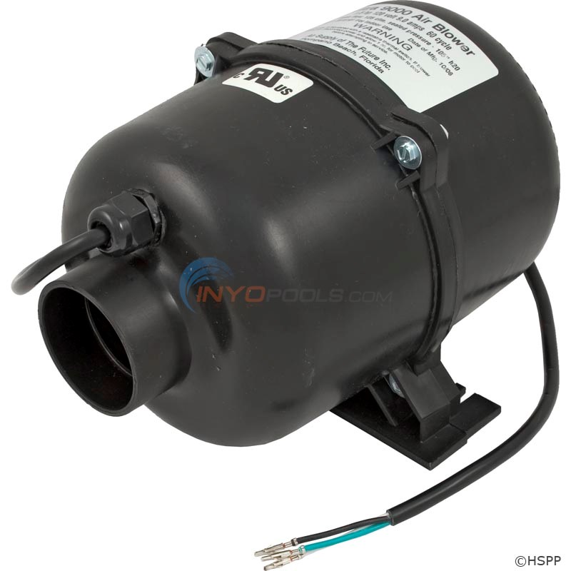 Ultra 9000 Spa Blower 1.5HP 110V W/4-Pin Amp Plug (3915101)