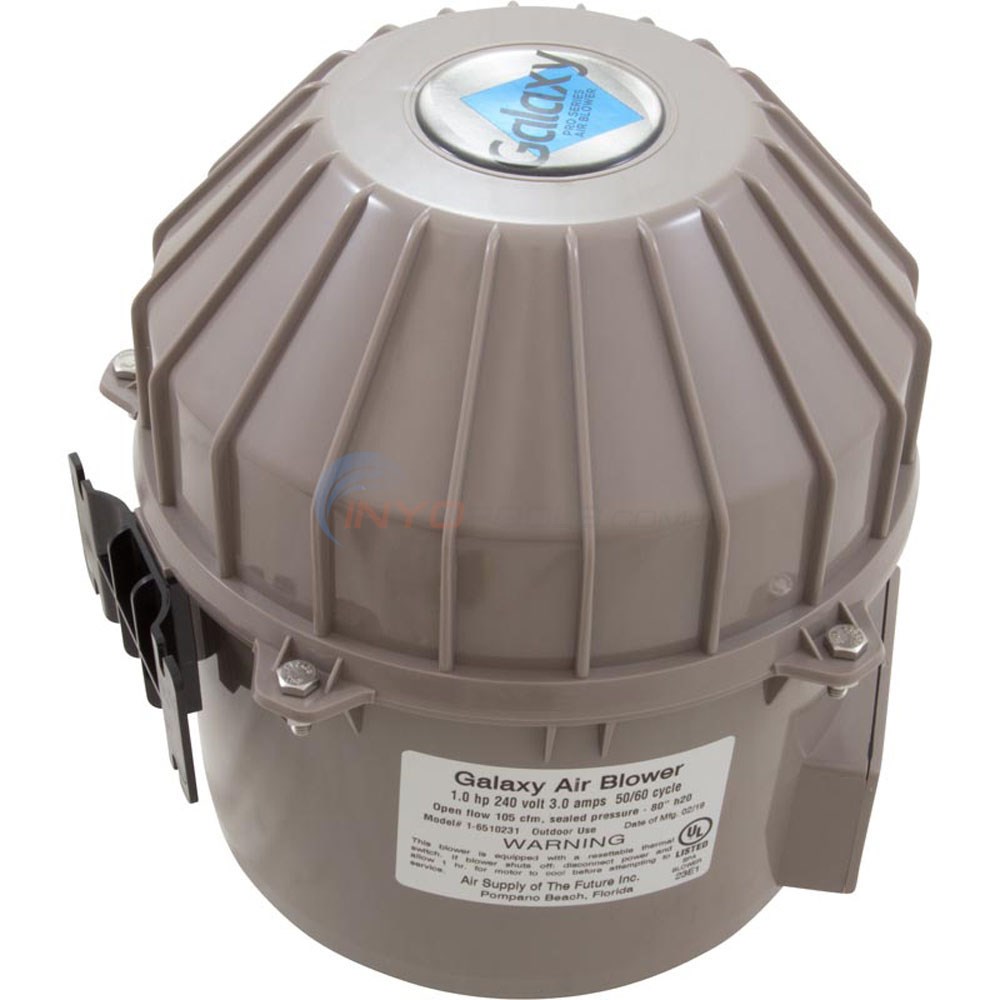 Air Blower, Galaxy Supreme Spa Blower 1.0 HP 110V 4.5a Hardwire