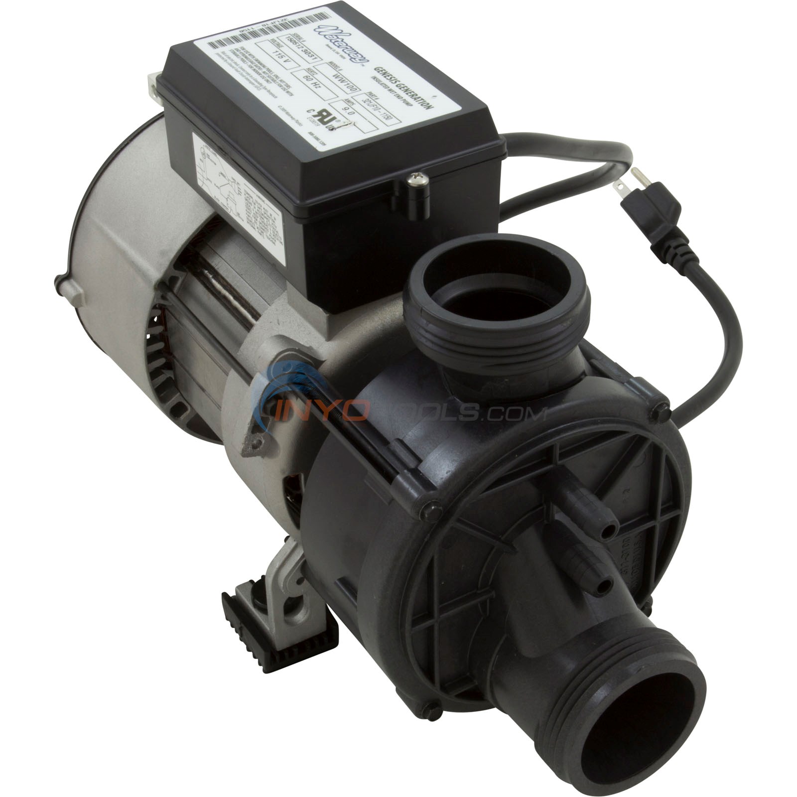 Genesis Bath Pump Single Speed Includes Air Switch & NEMA Cord 115V 9.5 Amps