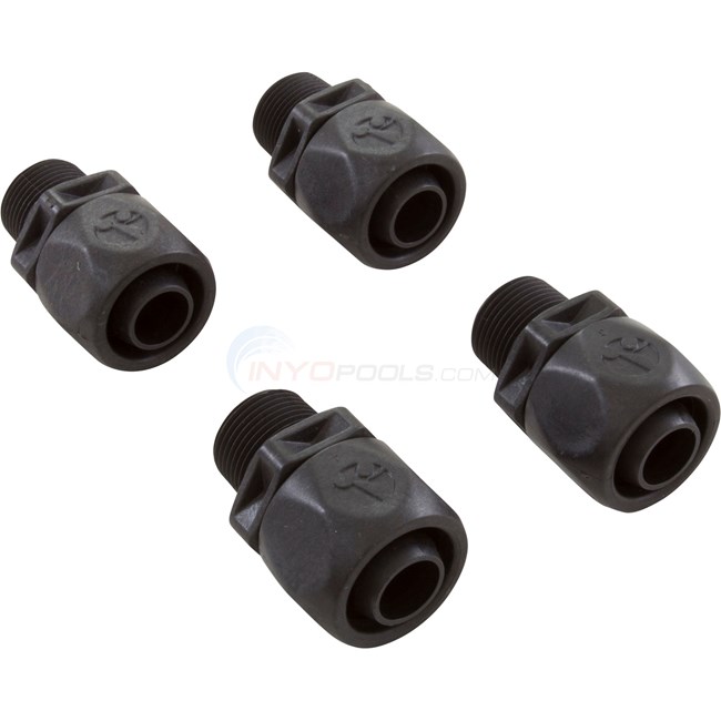 Zodiac Softube Quick Connect Fitting, Black, 4-Pack (2011 to Current) - R0621000
