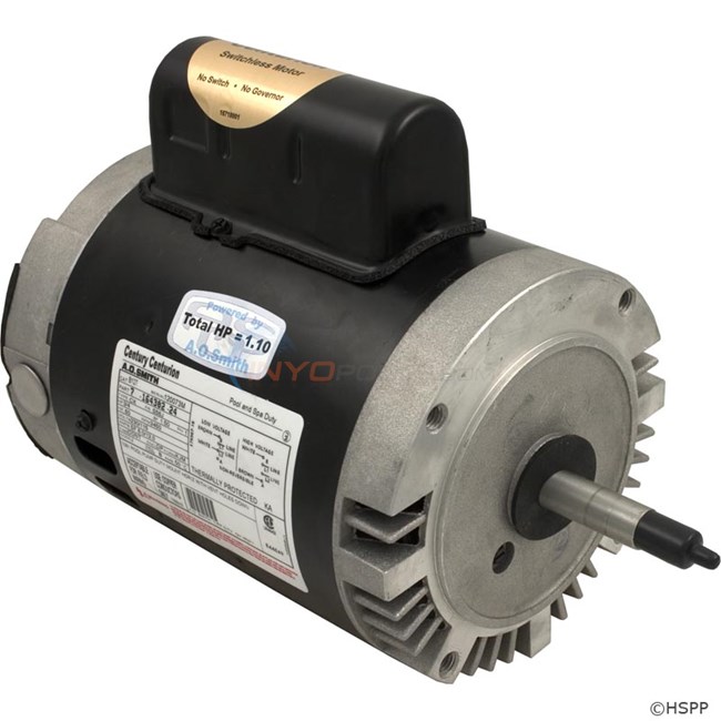 Century (A.O. Smith) .75 HP Full Rate Energy Efficient Motor, Round Flange 56J Frame, Single Speed - Model B127