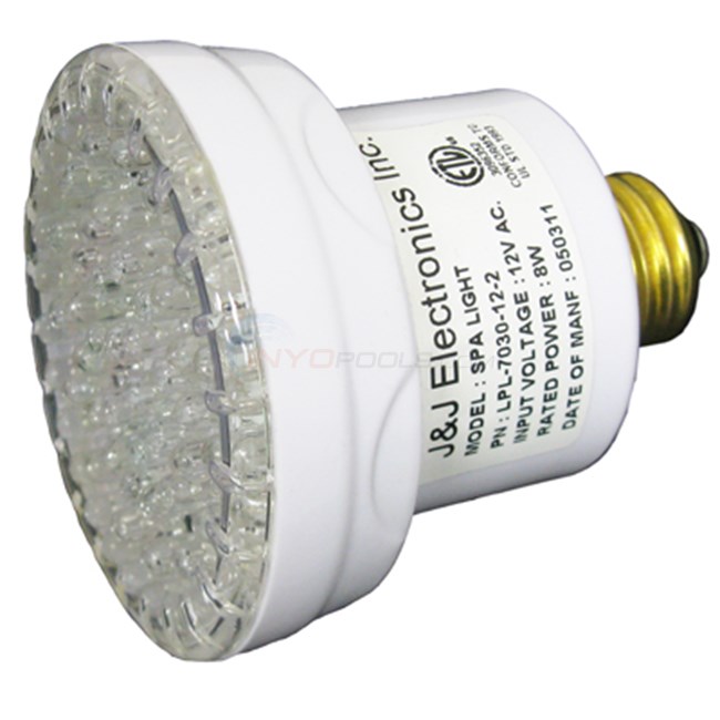 J & J Electronics Spa Light Bulb 72 Led 12v () - LPL-7030-12