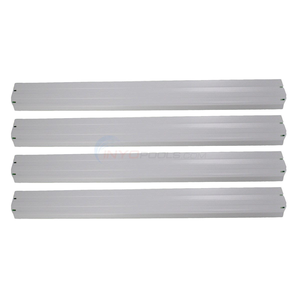 Toprail 6" Steel Pewter Gray 55-13/16" (4 pack)