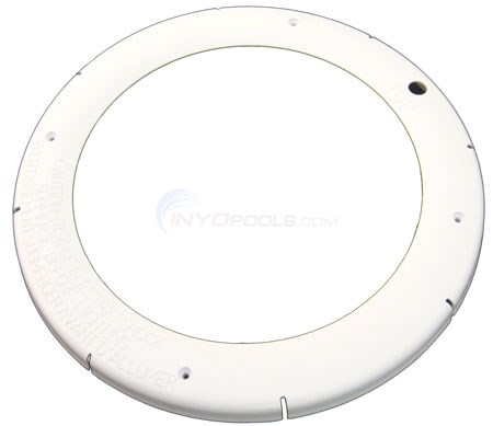 FACE RING, LARGE PLASTIC, WHITE