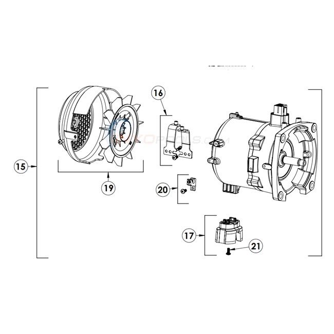 Pentair Motor Kit for IntelliFlo3® VSF 1.5 HP Pump - 356164S