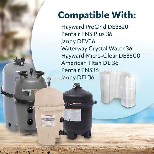 Pureline Replacement DE Grid Set, 36 sq. ft. Grid Pack 18