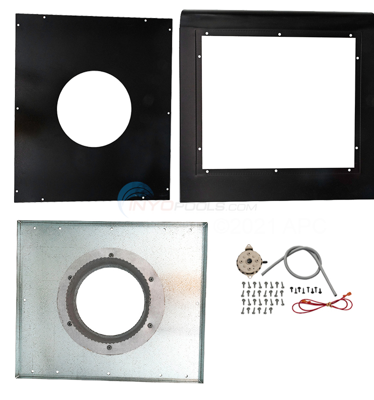 Hayward Indoor Neg. Pressure Vertical 6" Vent Adapter Kit - H250FD Replaced by UHXNEGVT12506