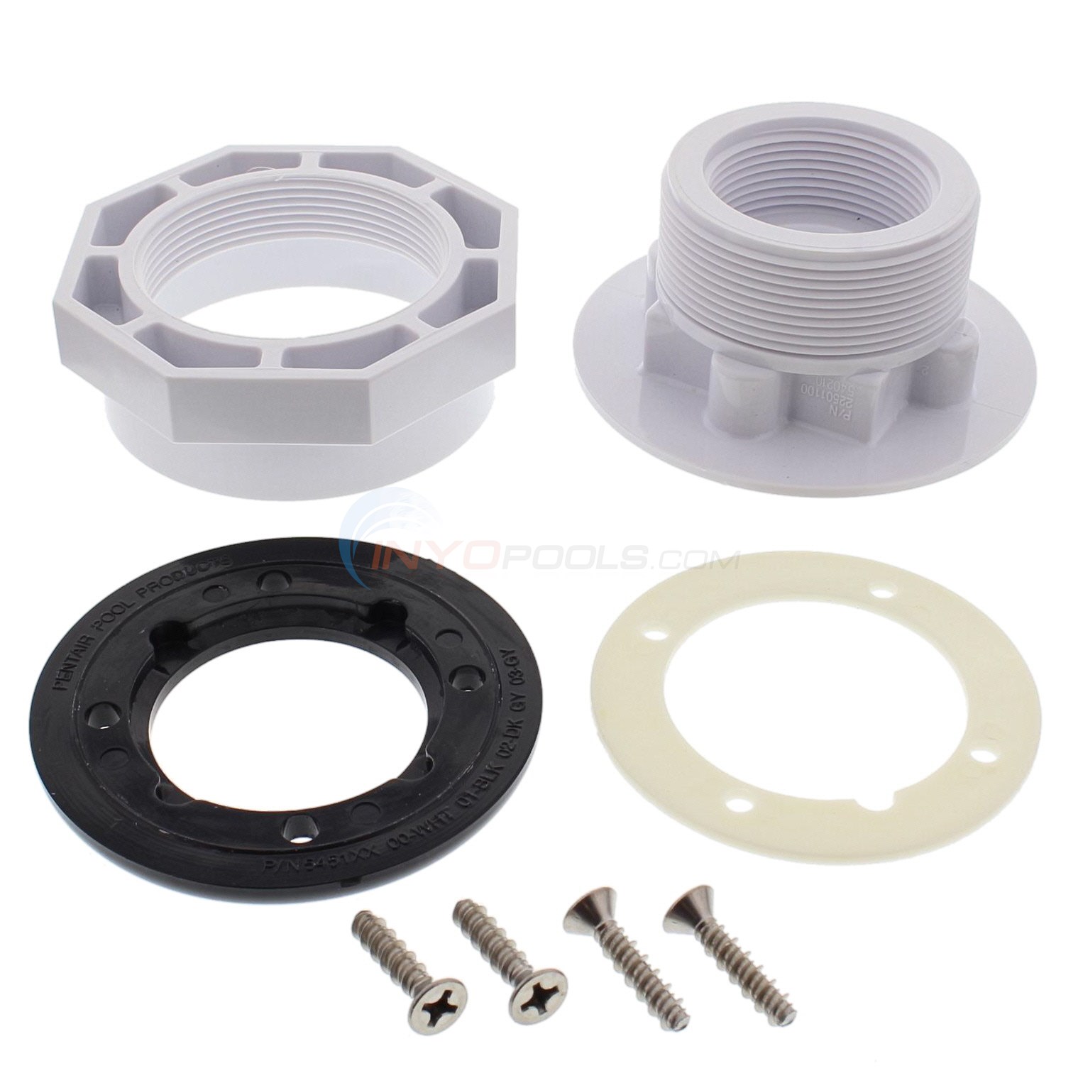 Pentair Return Inlet Fitting, Vinyl - Black - 86205101 - INYOPools.com
