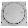 12" X 12" Ringplate And Cover - White, Ansi Ok