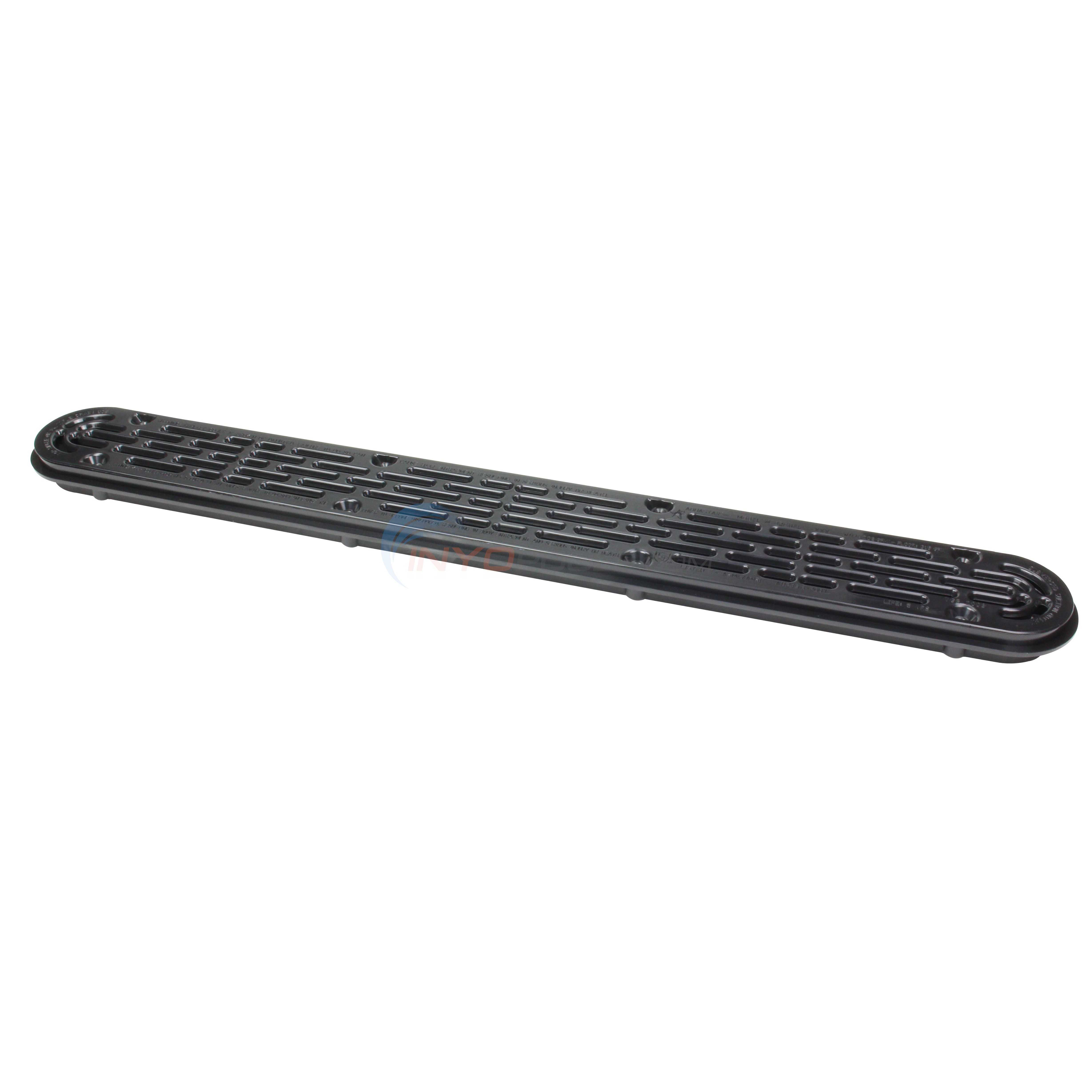 AquaStar 32" Black Flat Grate VGB Pool Channel Drain - 32CDFLFR102