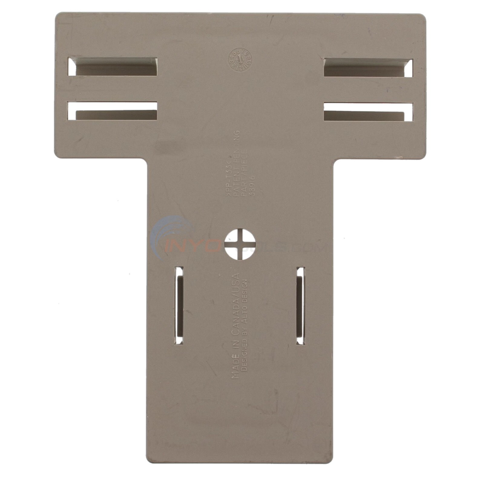 Wilbar Bottom Plate Resin Curved Side Champagne 38916