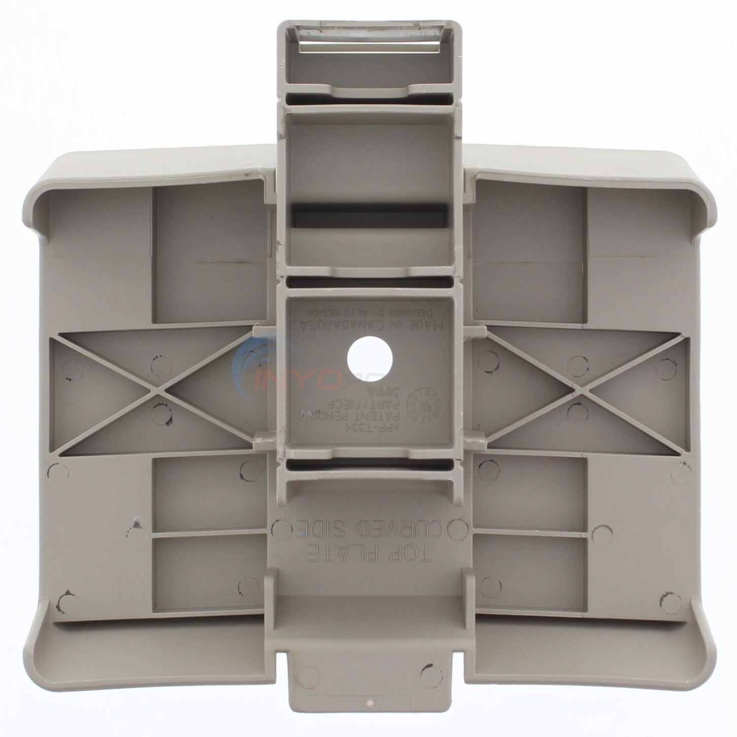 Wilbar Top Plate Resin Curved Side Champagne (Single) - 38918