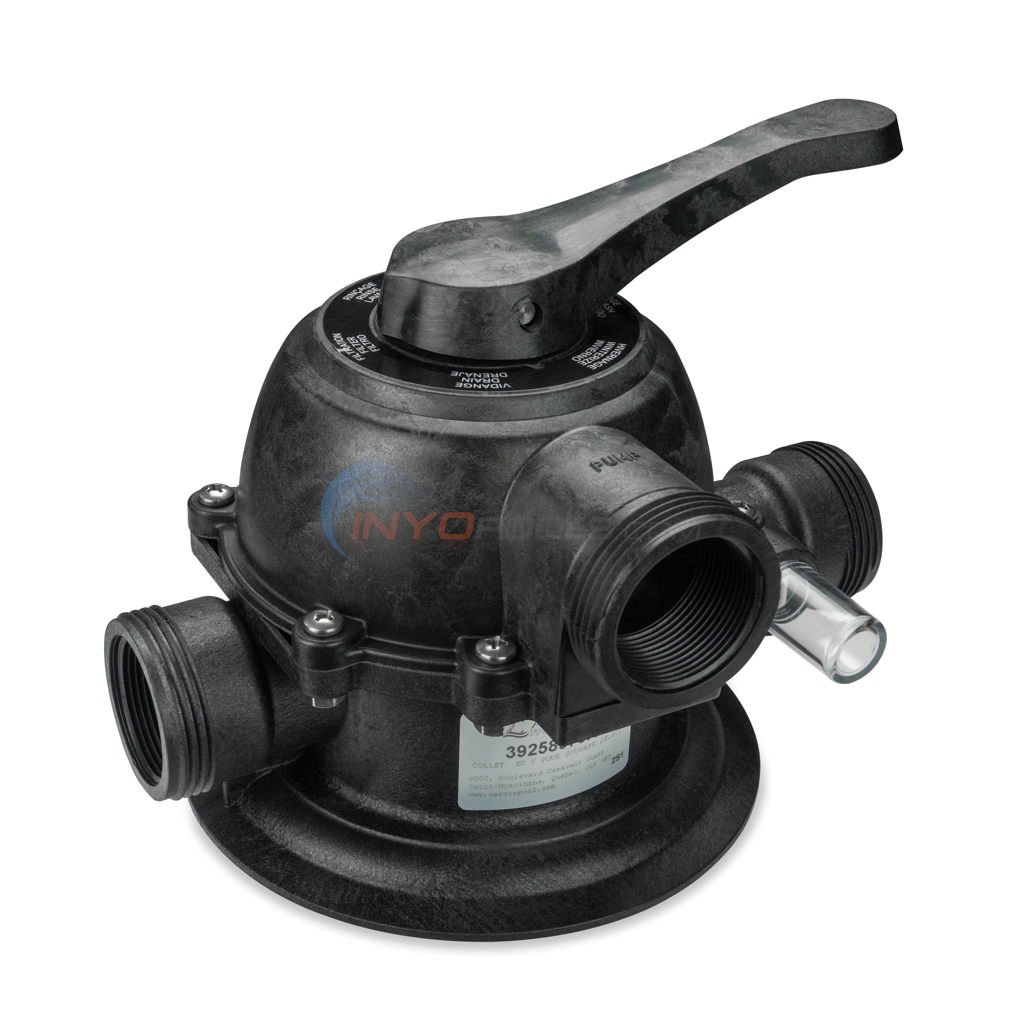 6 Position Jacuzzi Clamp-Style Valve 1-1/2