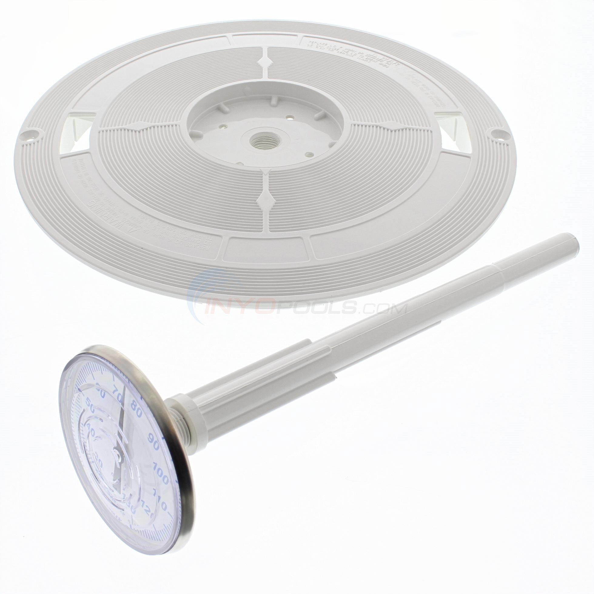 Pentair (Swimquip) Skimmer Lid with Thermometer, White L1