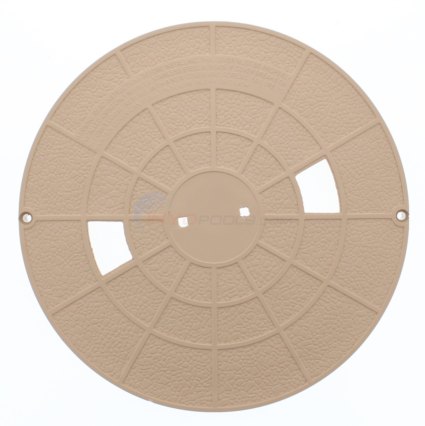 Pentair (Pac-Fab) Bermuda Pool Skimmer Cover, Tan, 9-3/16" OD - 516216Z