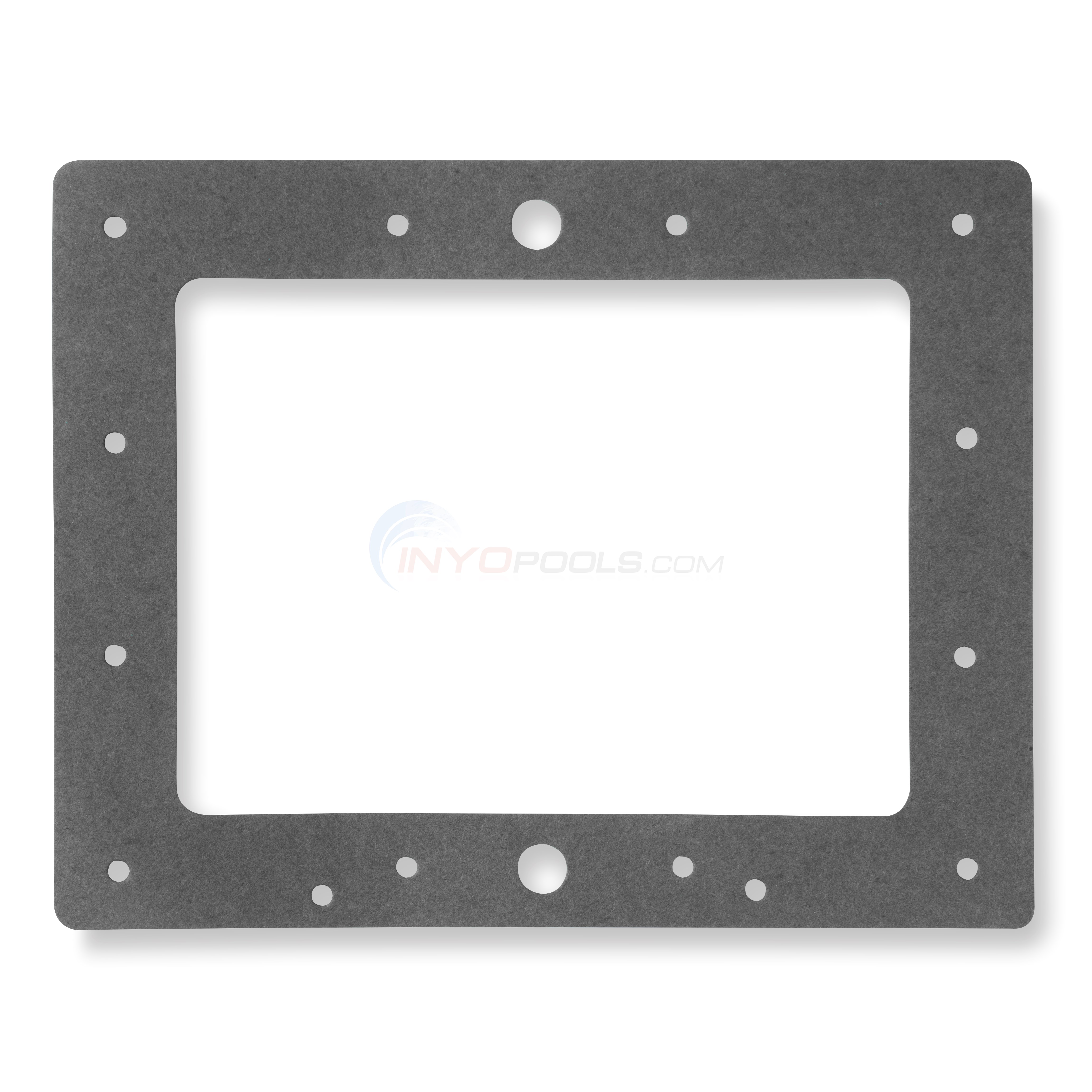 Pool Skimmer Face Plate Gasket, 12 Hole, 101/2" x 83/8" OD, Replaces