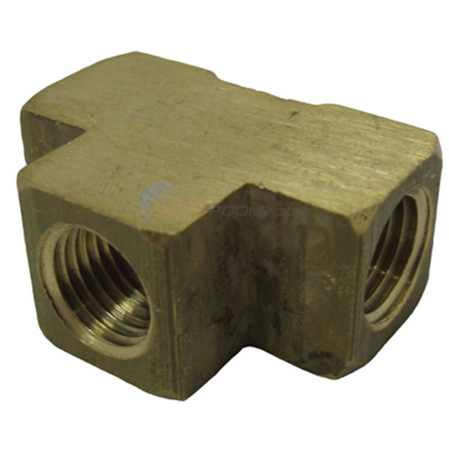 Anderson Metals Corporation Tee, 1/4" Brass Fpt (06101-04)