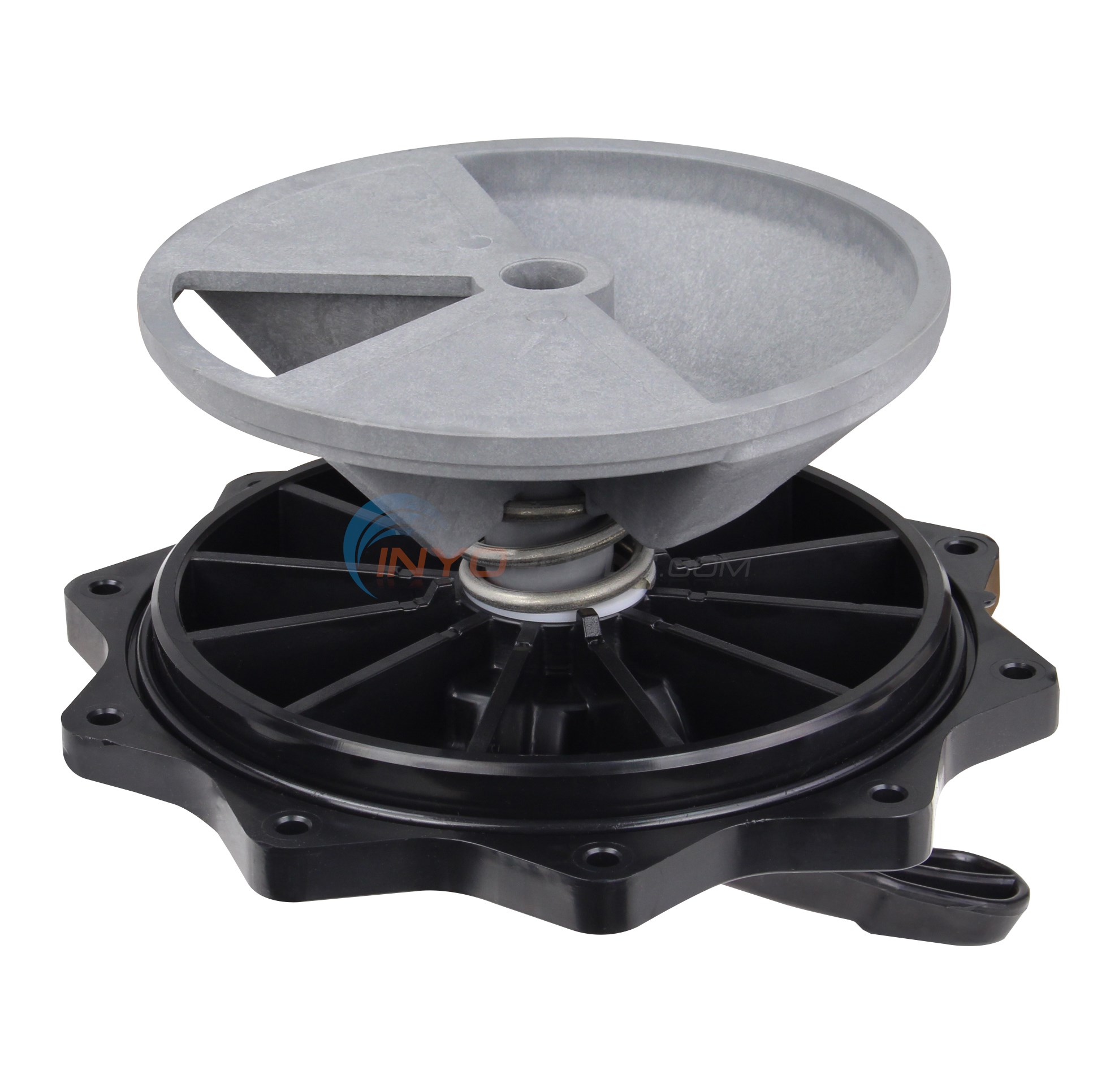 Praher Top Valve Assembly, 2", Black - E-50-S2B