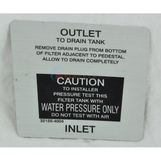 Ltd Qty (sa) Label, Inlet-outlet - 4681-12