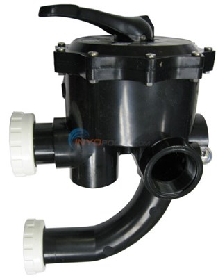 Pentair 18201-0200 ABS 6-Position Valve with Union Connections 