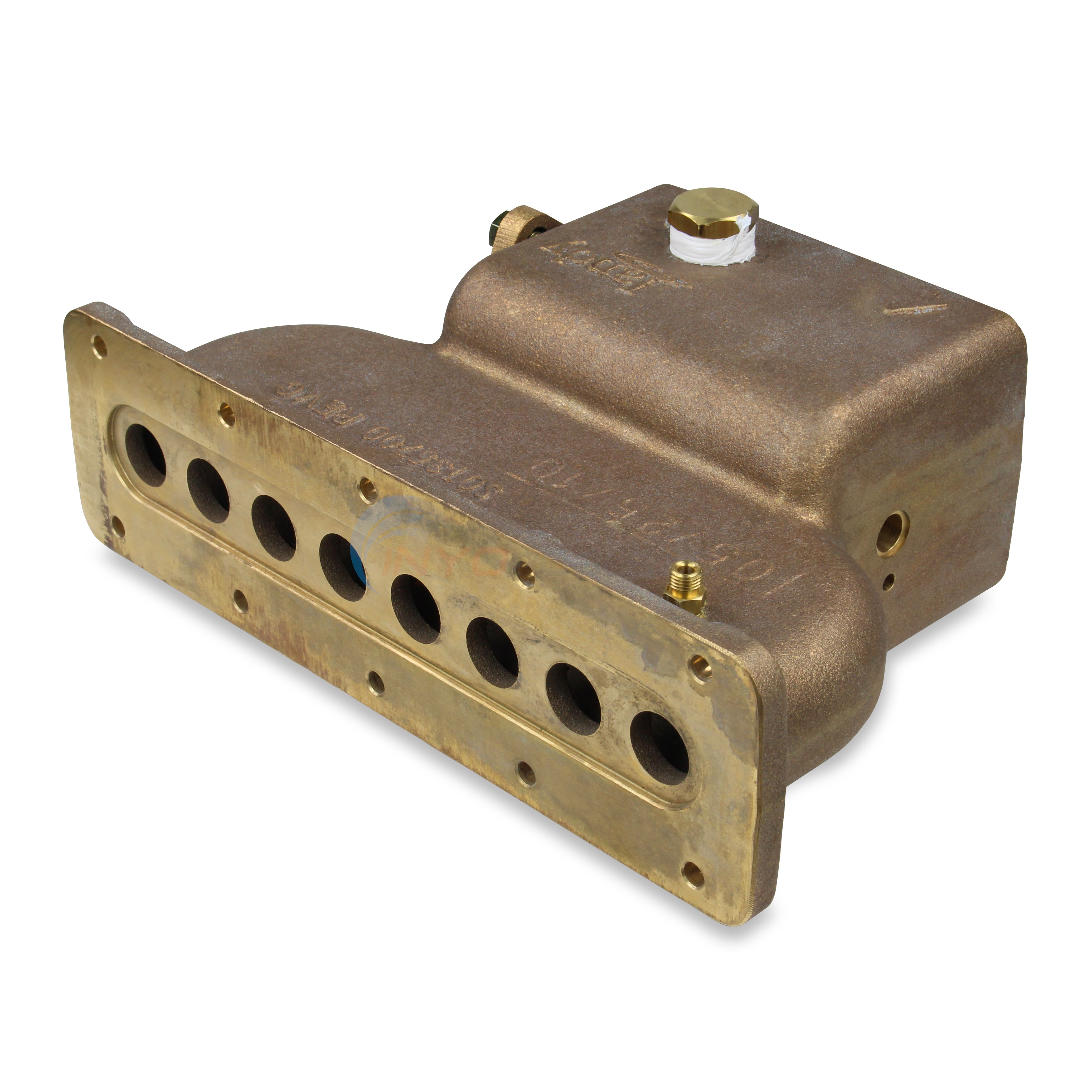 Inlet/Outlet Header Assy, Bronze, 2