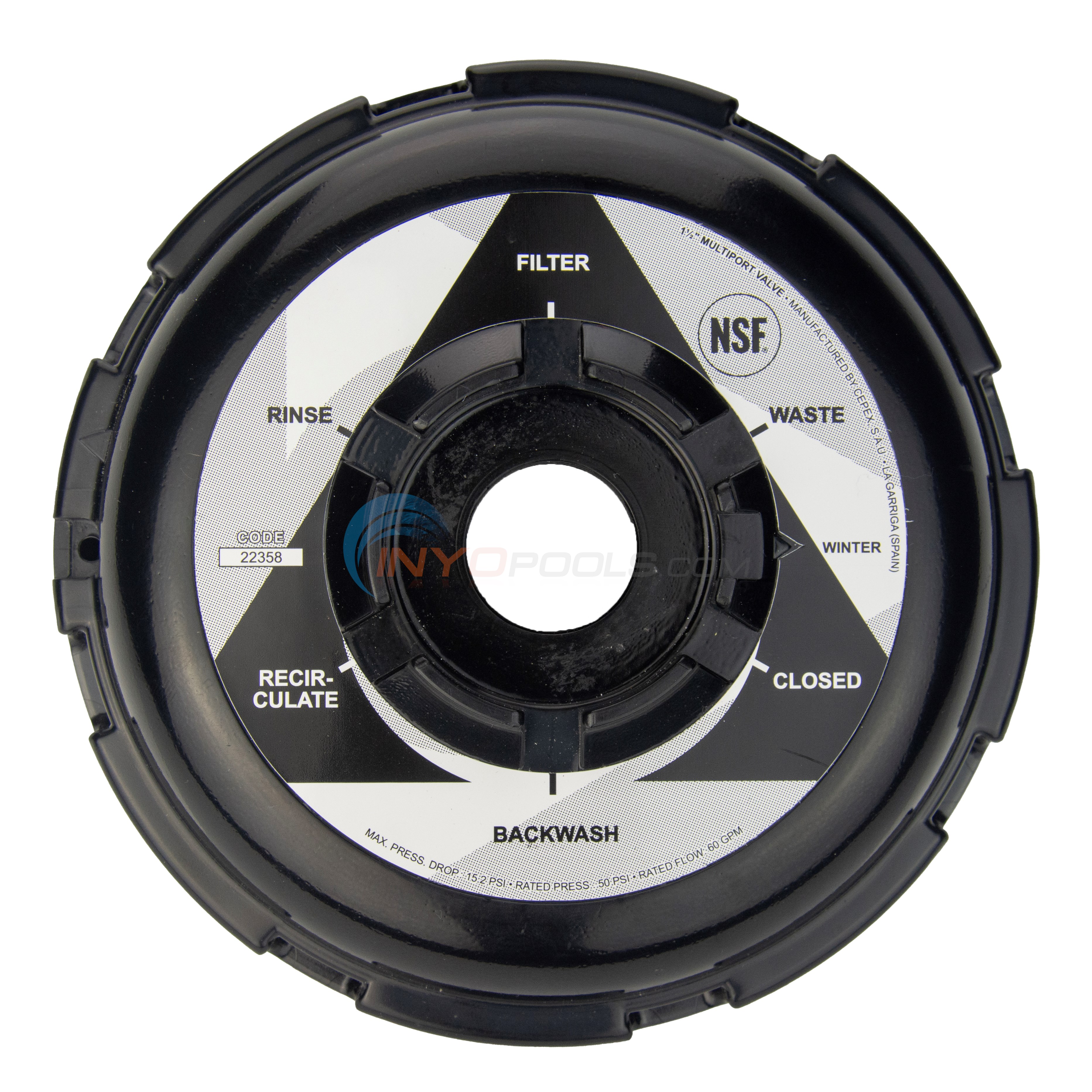 Astral Valve Lid For 22358 Mpv (22358r0202) - INYOPools.com