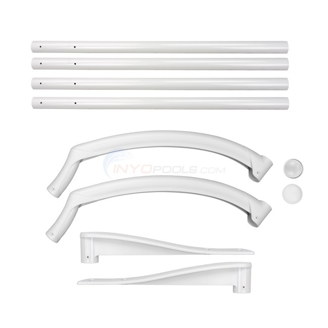 Innovaplas Complete PVC Handrail Kit & Hardware for Oasis Step - 5-ER5174