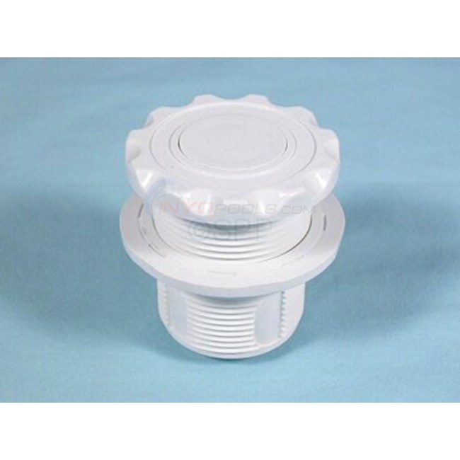 Air Button, Scallop, White, Mounting Hole, 1 3/4" - 50-00250