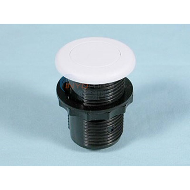 Air Button, White, Mounting Hole 1-1/4" - 50-00604