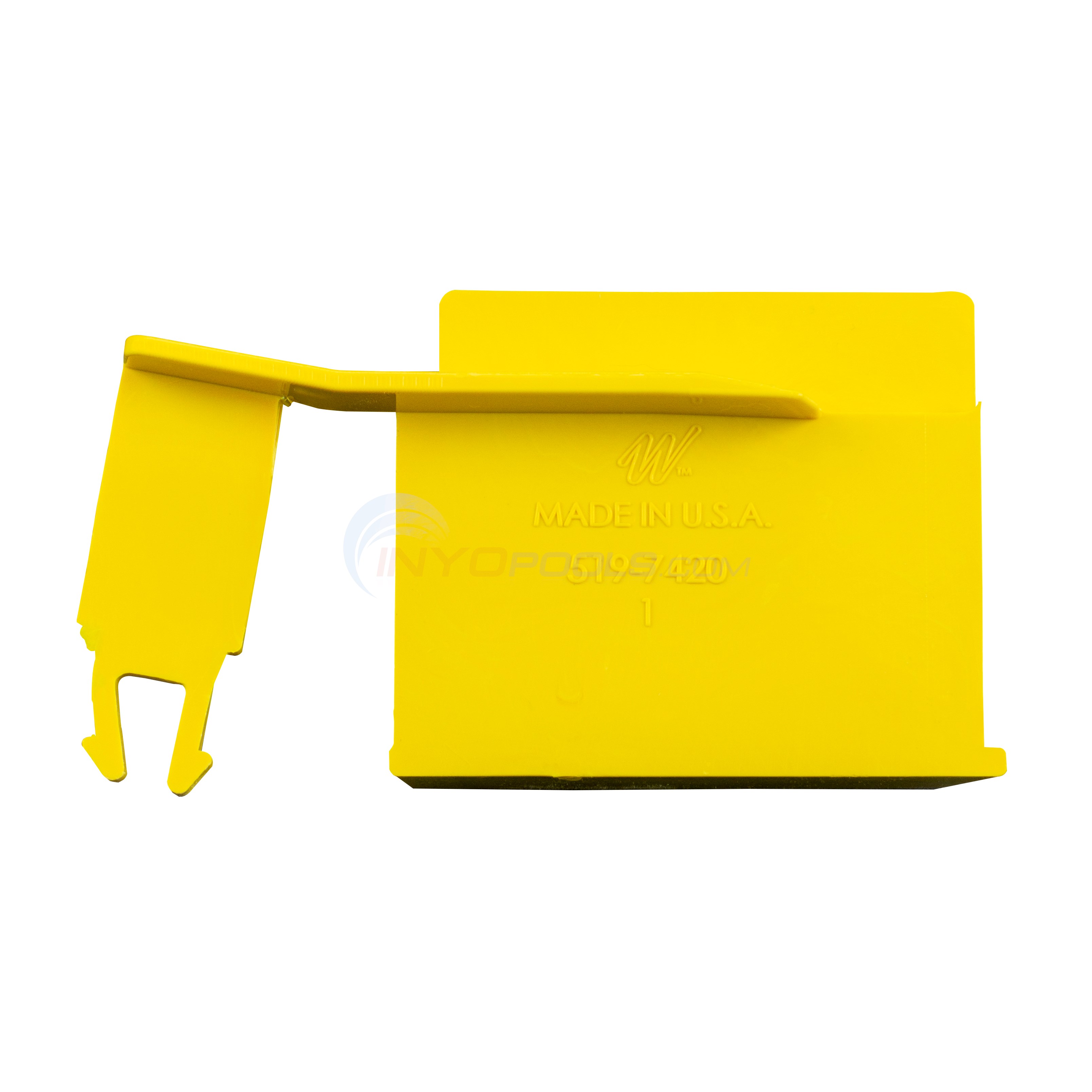 LOCKING TAB/CLEARWATER II FILTER, YELLOW