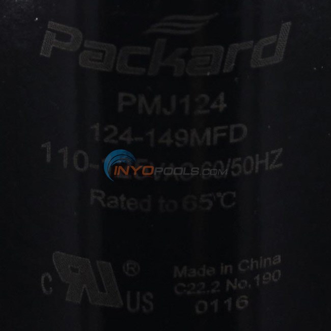 U.S. Seal Manufacturing US Seal Start Capacitor, 124-149 MFD, 1-7/16" X 2-3/4" - BC-124
