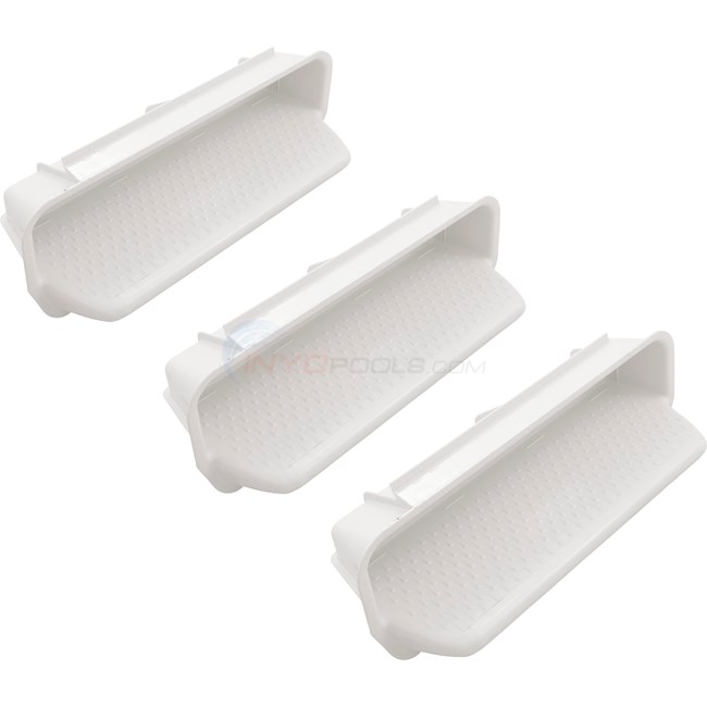 Waterway Plastic Insert Steps for Pool, White, Box Of 3 - 532-2010B ...