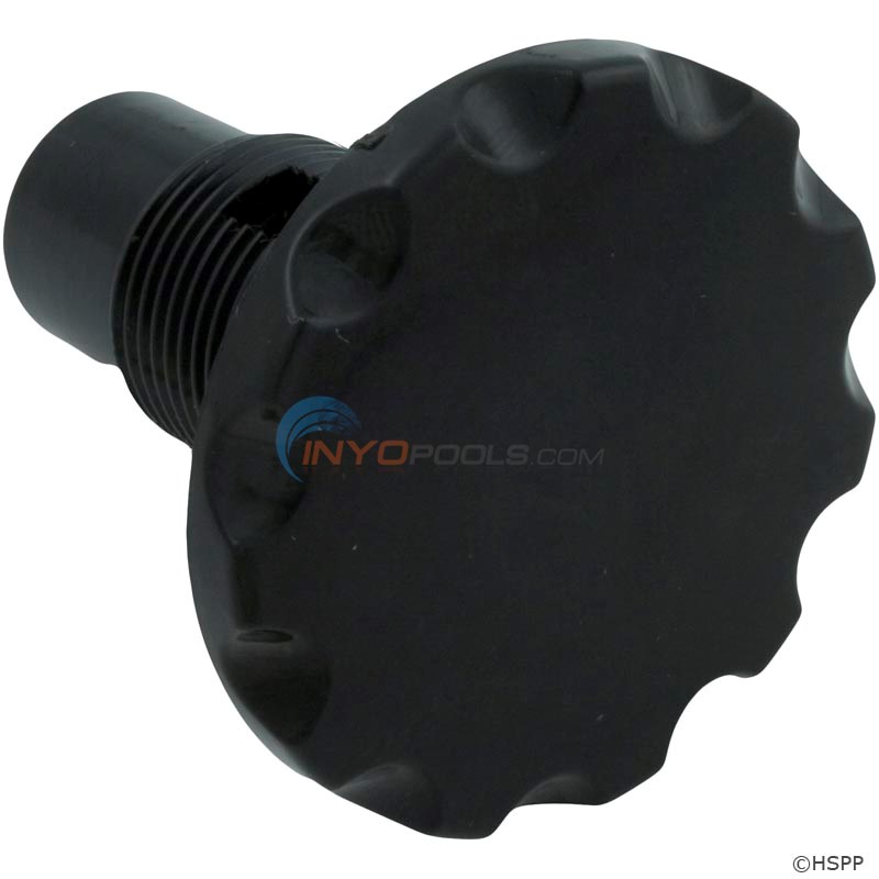 Air Control Jetted Tub 11/2", large knob, Black (94459011)