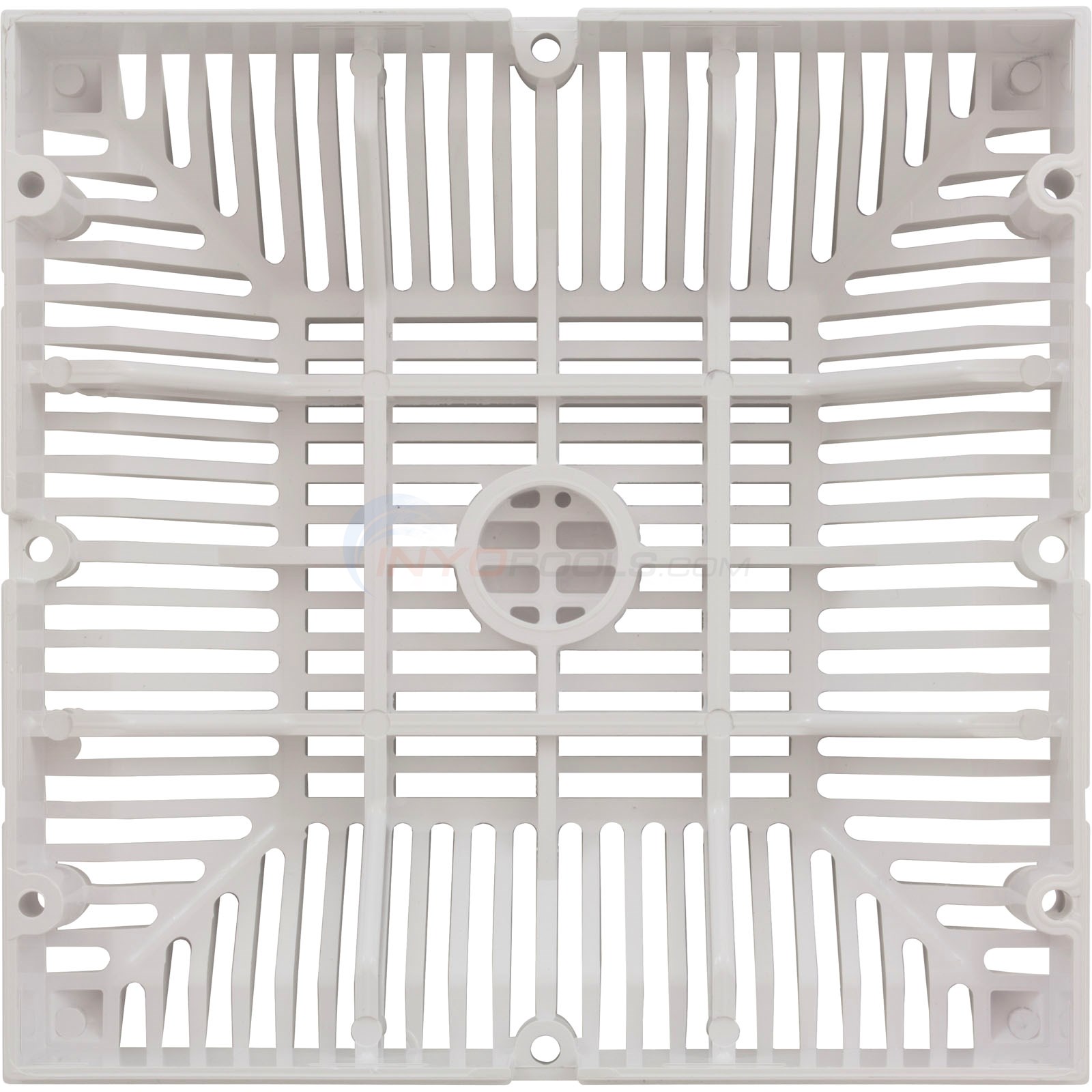 Waterway® 9" x 9" Square Grate - White Part No.: 642-4790V