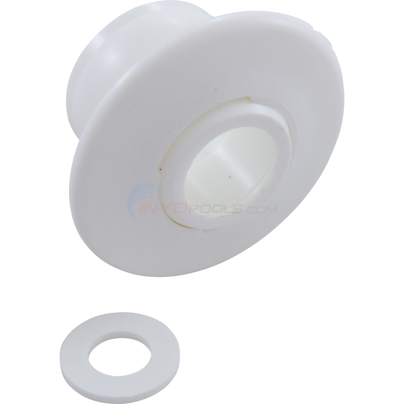 Self-Aligning Return Fitting 1-1/2", White