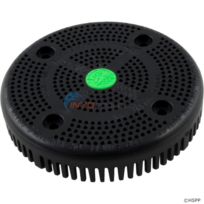 Suction Cover Plate, Black, W/ Screws