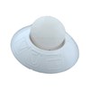 WHITE PLASTIC RECESSED MOUNTING WASHER
