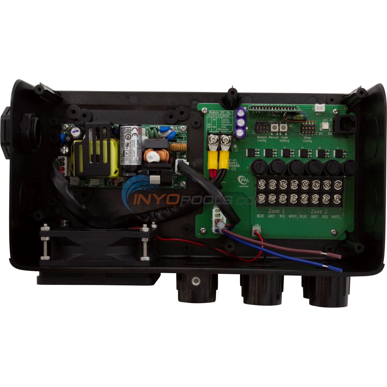 PAL MultiColor Dual Zone Remote Control Transformer, 24VDC, 120W 64