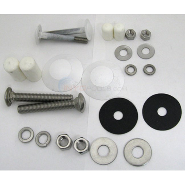 Interfab Complete Edge Board To Edge Base Mounting Kit, 4 Bolt Stainless (edge-m)