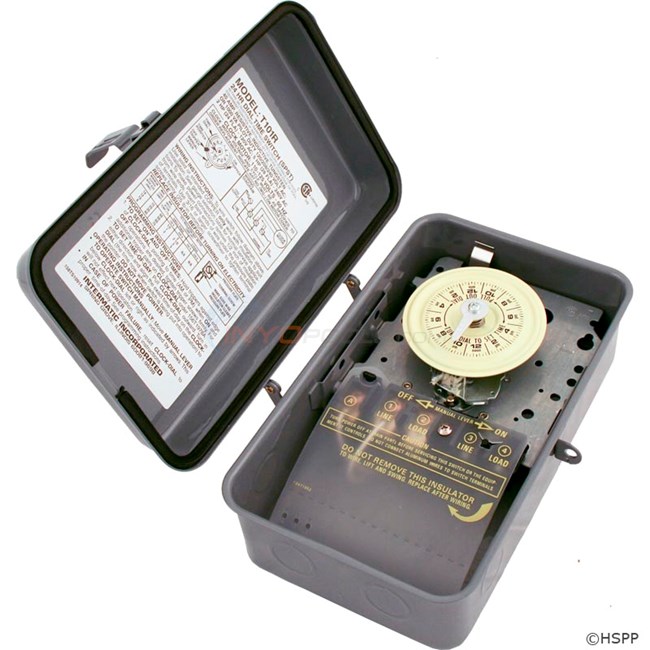 Time Clock SPST 125v 24hr Metal Case (T101R)