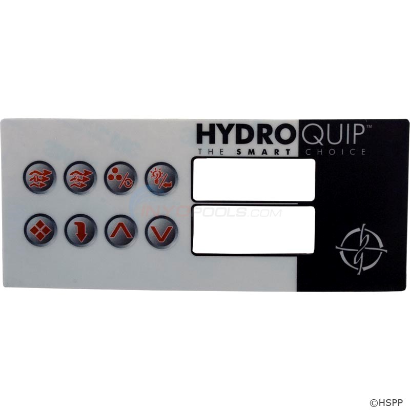 HT-2 Label, Lg Rectangle, 8-Button
