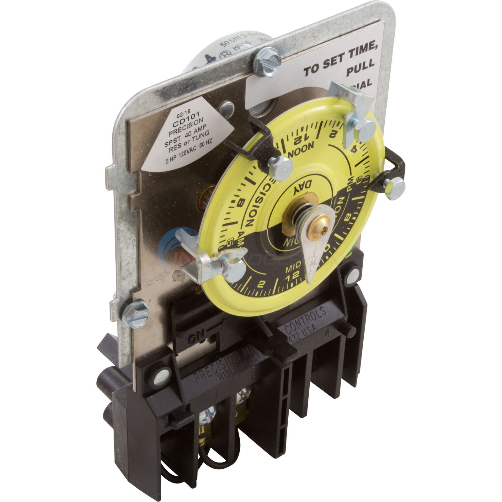 CD101-PC 4001-00M Timer Mechanism 120v, SPST, 24hr (4001-00m) Replaced ...