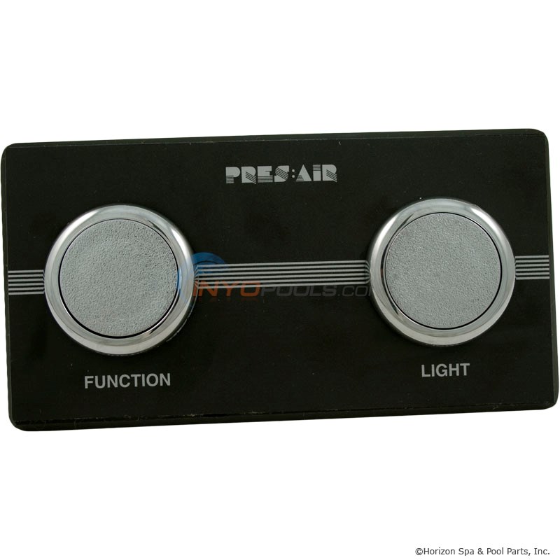 2-Button Panel Kit Black/Chrome (PB318BC2) - INYOPools.com