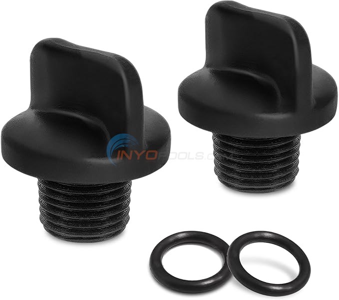 Drain Plug with O-Ring for Pureline Rapids and Titan Pool Pumps, 2 Pieces - PLX2527DP