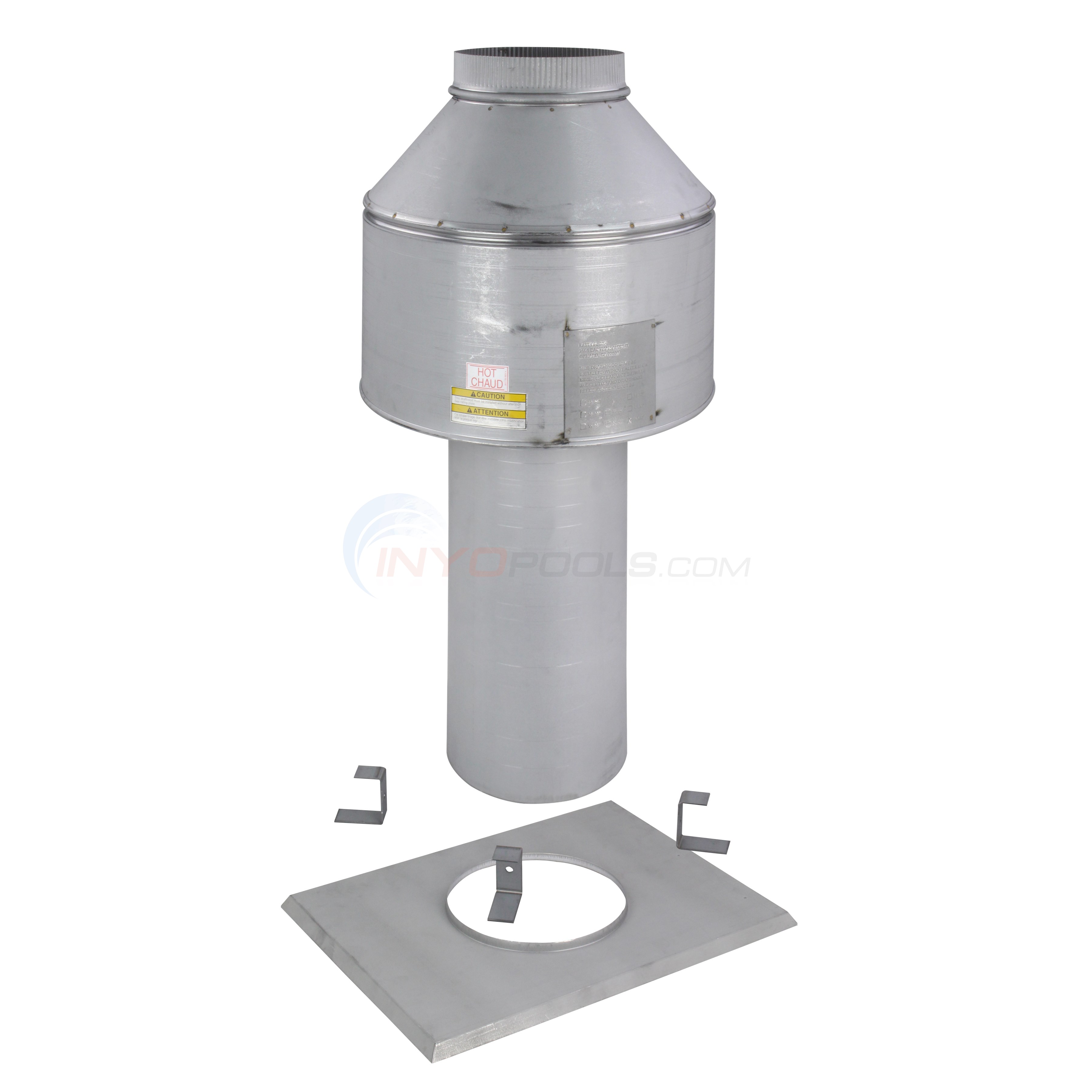 Raypak Rheem Indoor Draft Hood Stack Kit for R336A, R367A