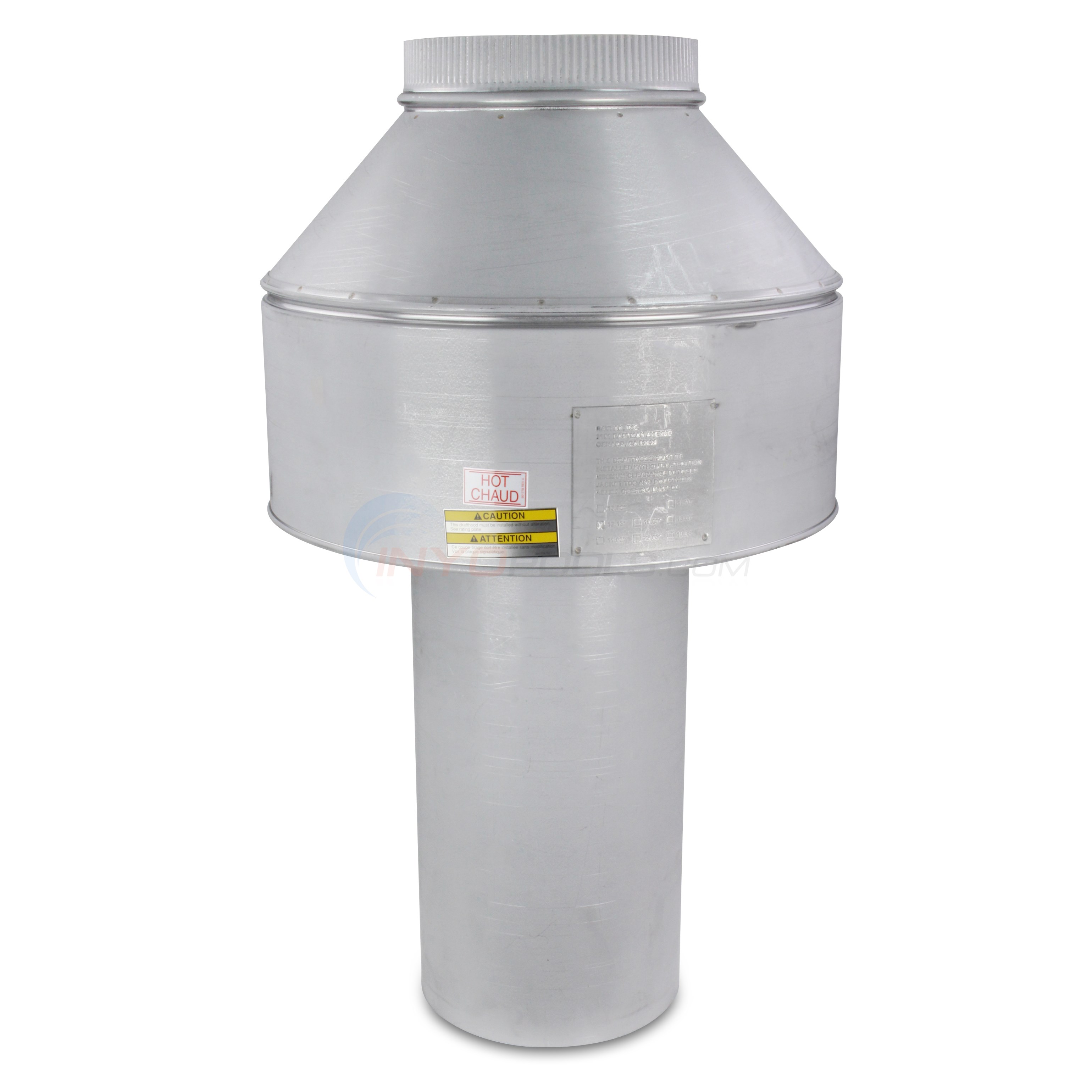 Raypak 9" Indoor Draft Hood Stack Kit - 009841  For Raypak R406A, R407A, R408A Heaters