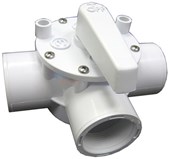 Diverter Valve 3-Way, Olympic, 1-1/2" FPT, White - 40-AFT-100T