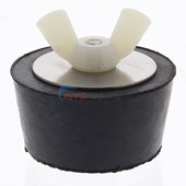Pool and Spa Winter Rubber Expansion Plug with Stainless Steel Screw, #10, for 1-1/2" Fitting - 6690-0