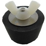 Technical Products Inc. Pool and Spa Winter Rubber Expansion Plug with Stainless Steel Screw, #9, for 1-1/2" Pipe or 1-1/4" Fitting - 6691-0