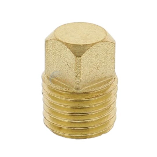 Anderson Metals Corporation Plug, Brass 1/4" NPT - 06121-04
